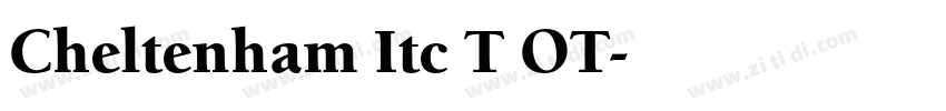 Cheltenham Itc T OT字体转换